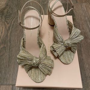 Loeffler Randall Camellia in Gold - Size 8